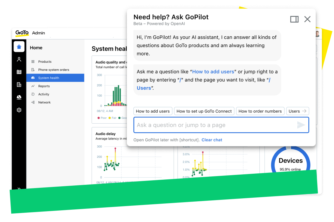 GoTo Connect CX ofrece análisis avanzados para hacer un seguimiento de los resultados de las llamadas, el rendimiento y más.