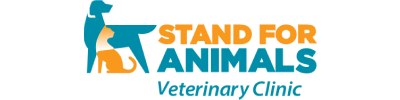 Logotipo da clínica veterinária Stand for Animals.