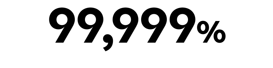 99,999%
