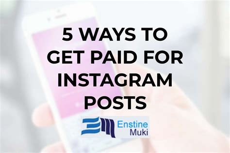5 Ways to Get Paid for Instagram Posts Instagram posts, Instagram, Post